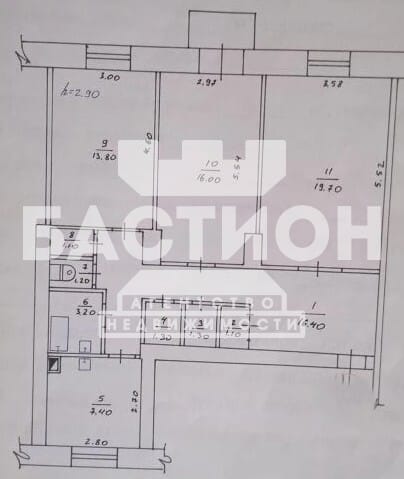 Продаётся трёхкомнатная квартира, 86 м²