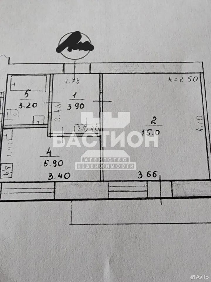 Продаётся однокомнатная квартира, 29 м²