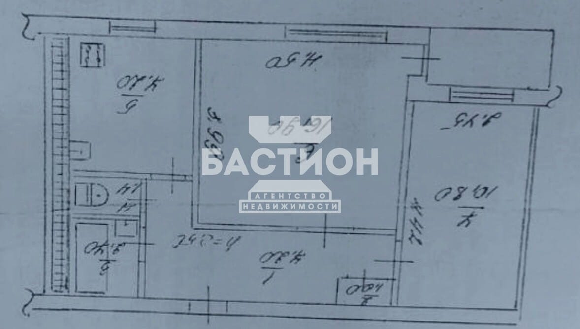 Продаётся двухкомнатная квартира, 48,8 м²