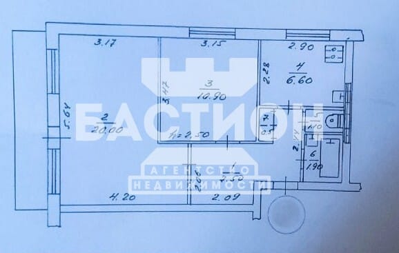 Продаётся двухкомнатная квартира, 40,5 м²
