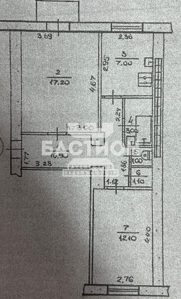 Продаётся двухкомнатная квартира, 52,5 м²