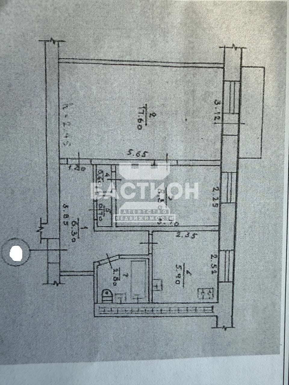 Продаётся двухкомнатная квартира, 38 м²