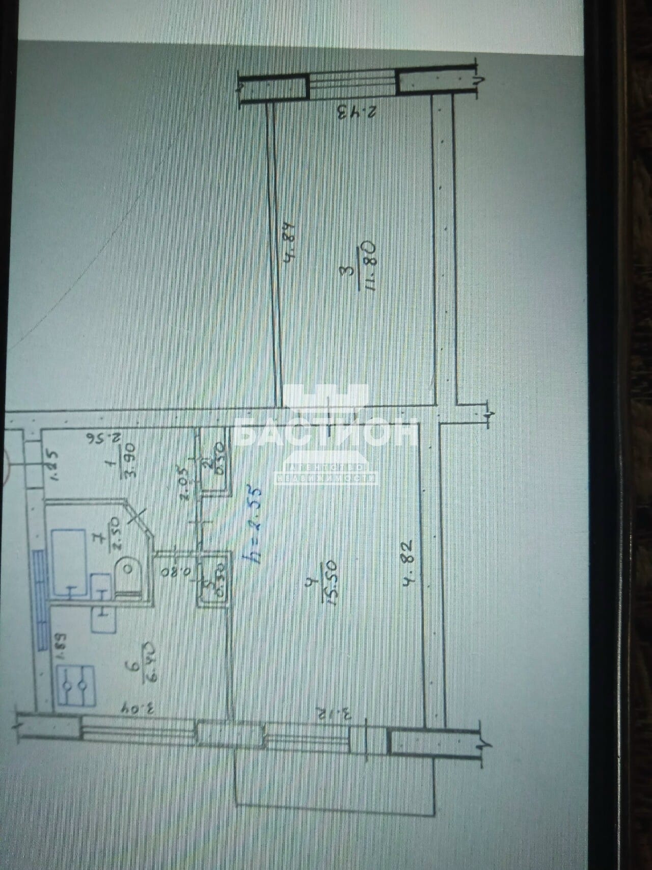 Продаётся двухкомнатная квартира, 41,5 м²